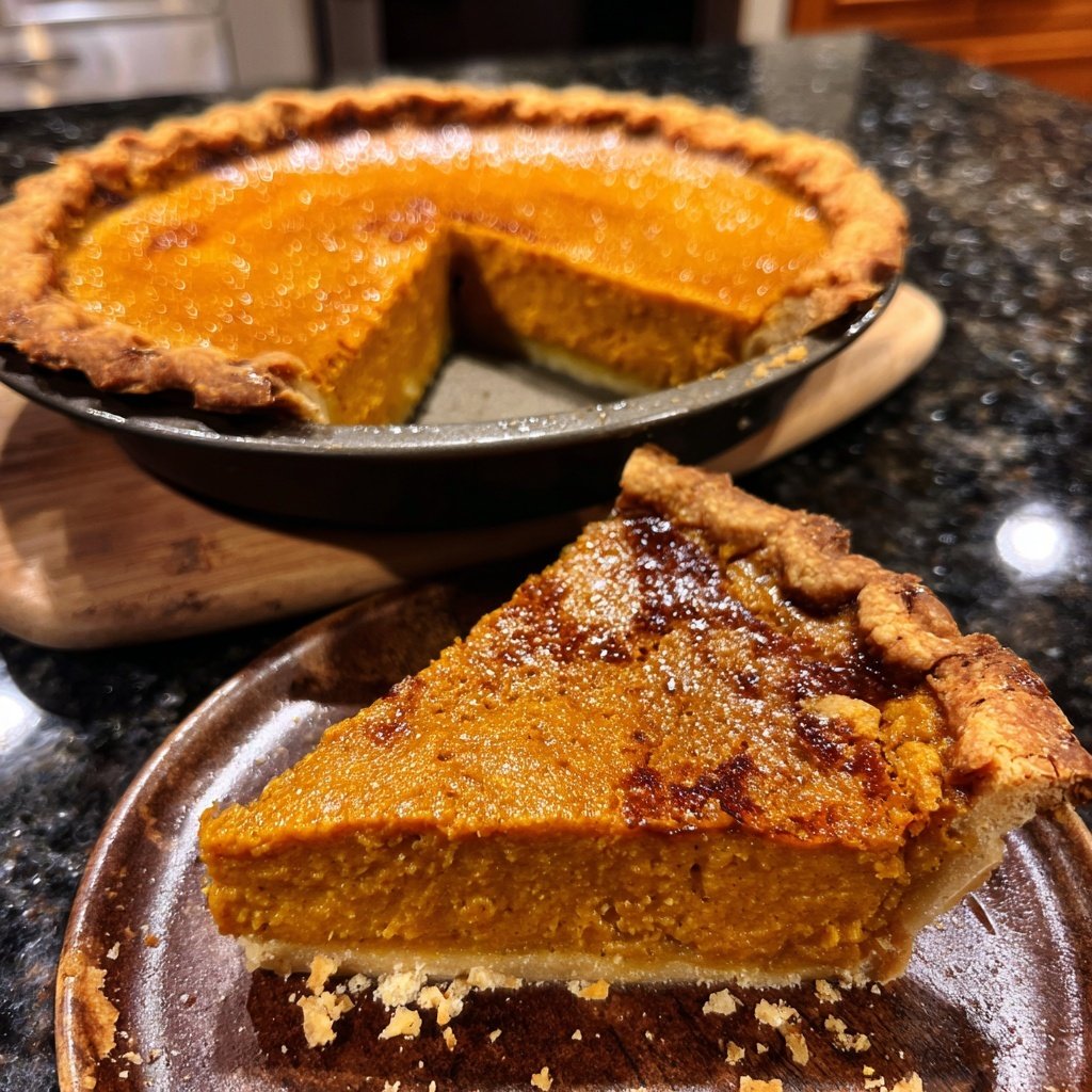 Festive Spiced Pumpkin Pie