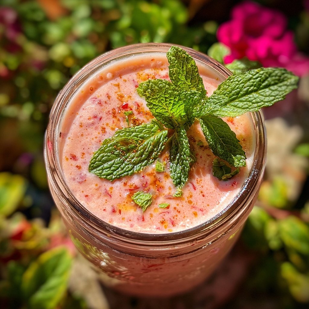 Strawberry-Banana Breakfast Smoothie