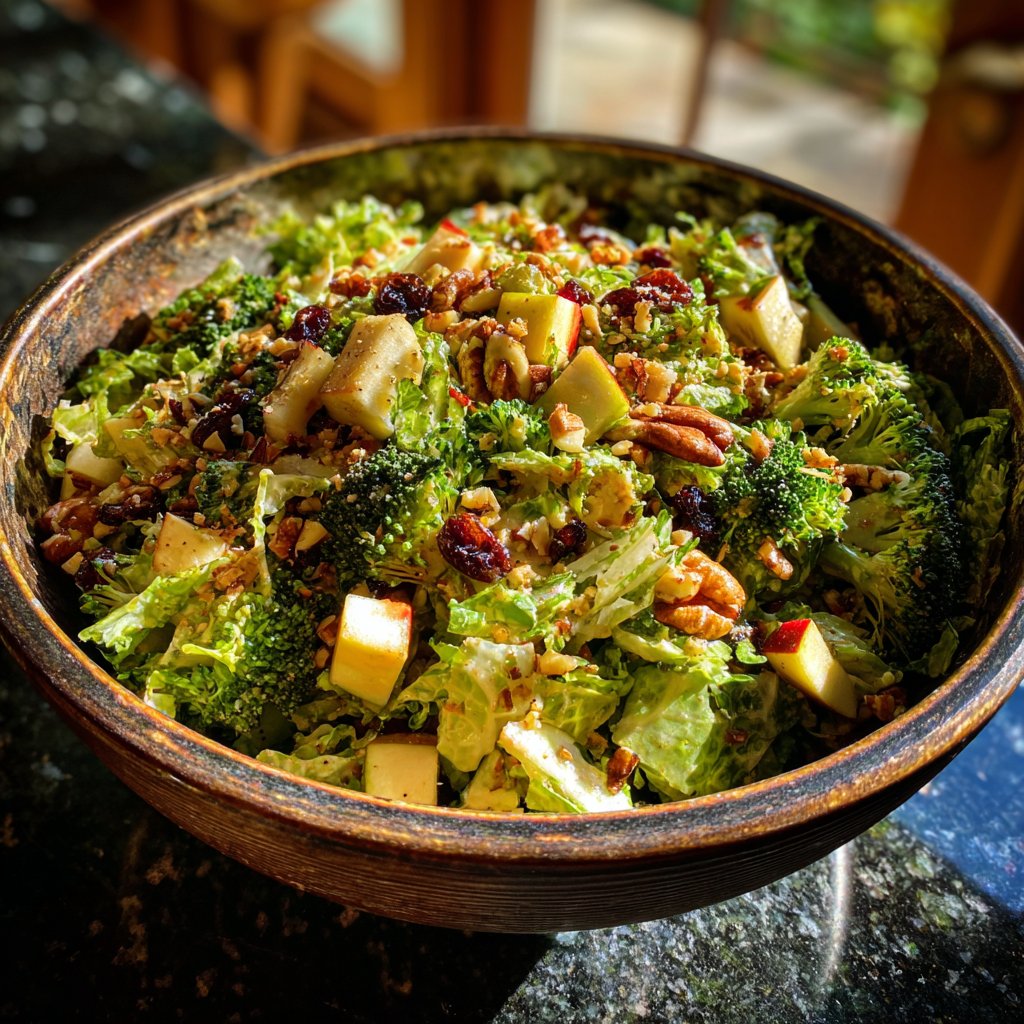 Broccoli Salad with Apple Nut Crunch