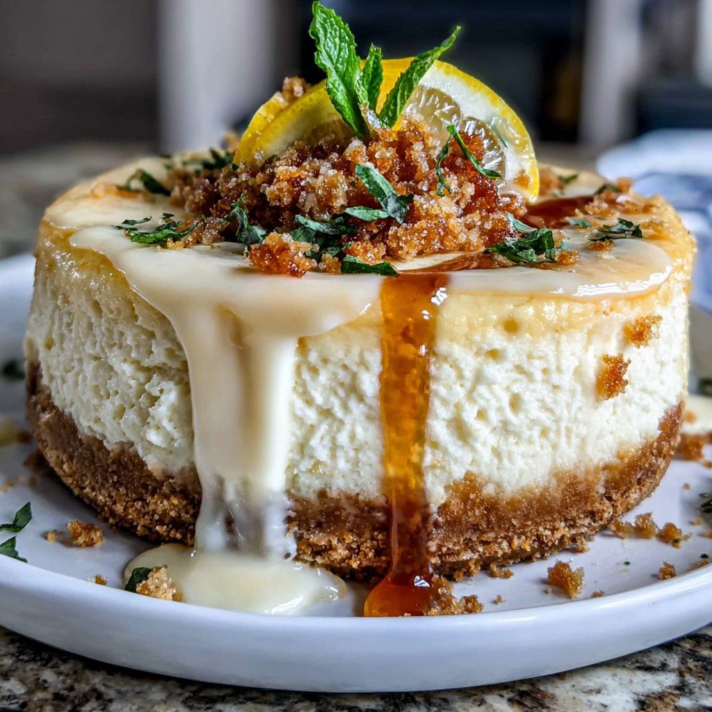 Lemon Basil Spring Cheesecake