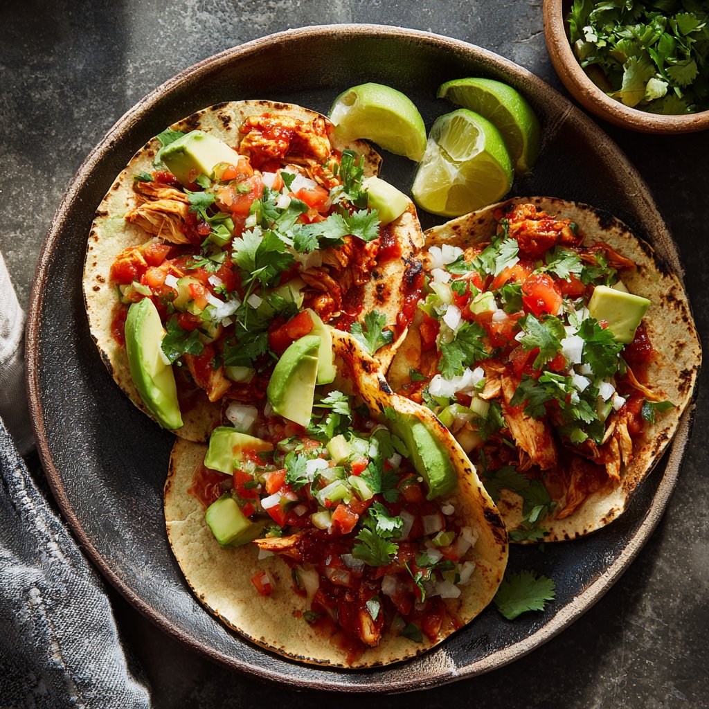 Spicy Sriracha Chicken Tacos