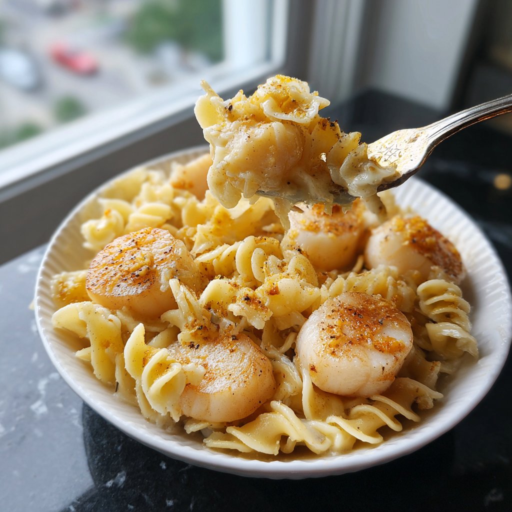 Lemon Butter Scallop Pasta