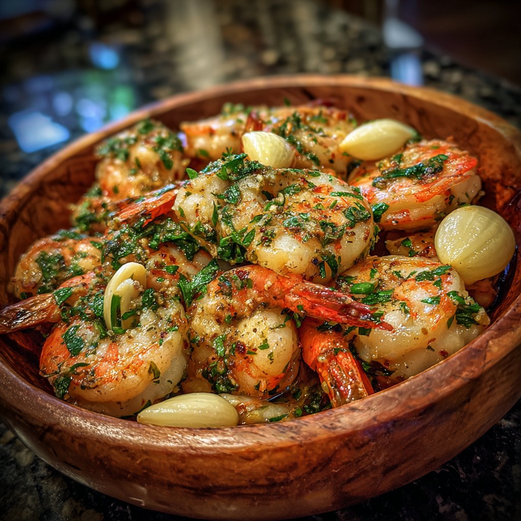 Lemon Garlic Roasted Shrimp