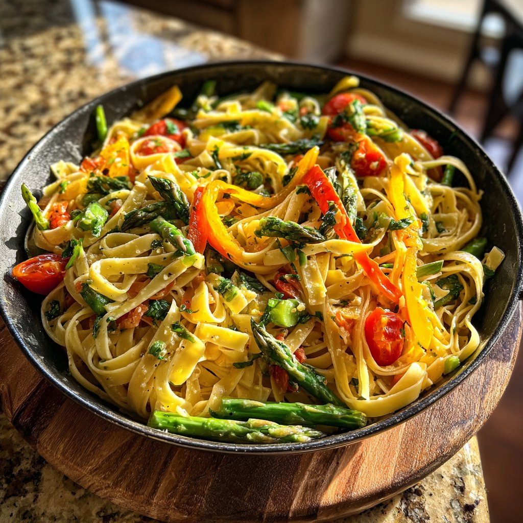 Garden Fresh Fettuccine Primavera