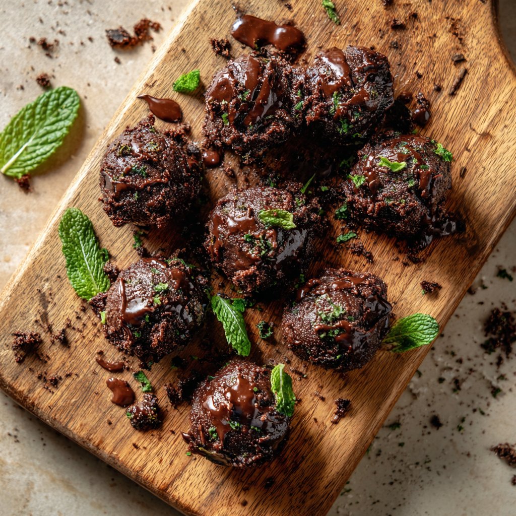 Mint Chocolate Cookie Dough Bites